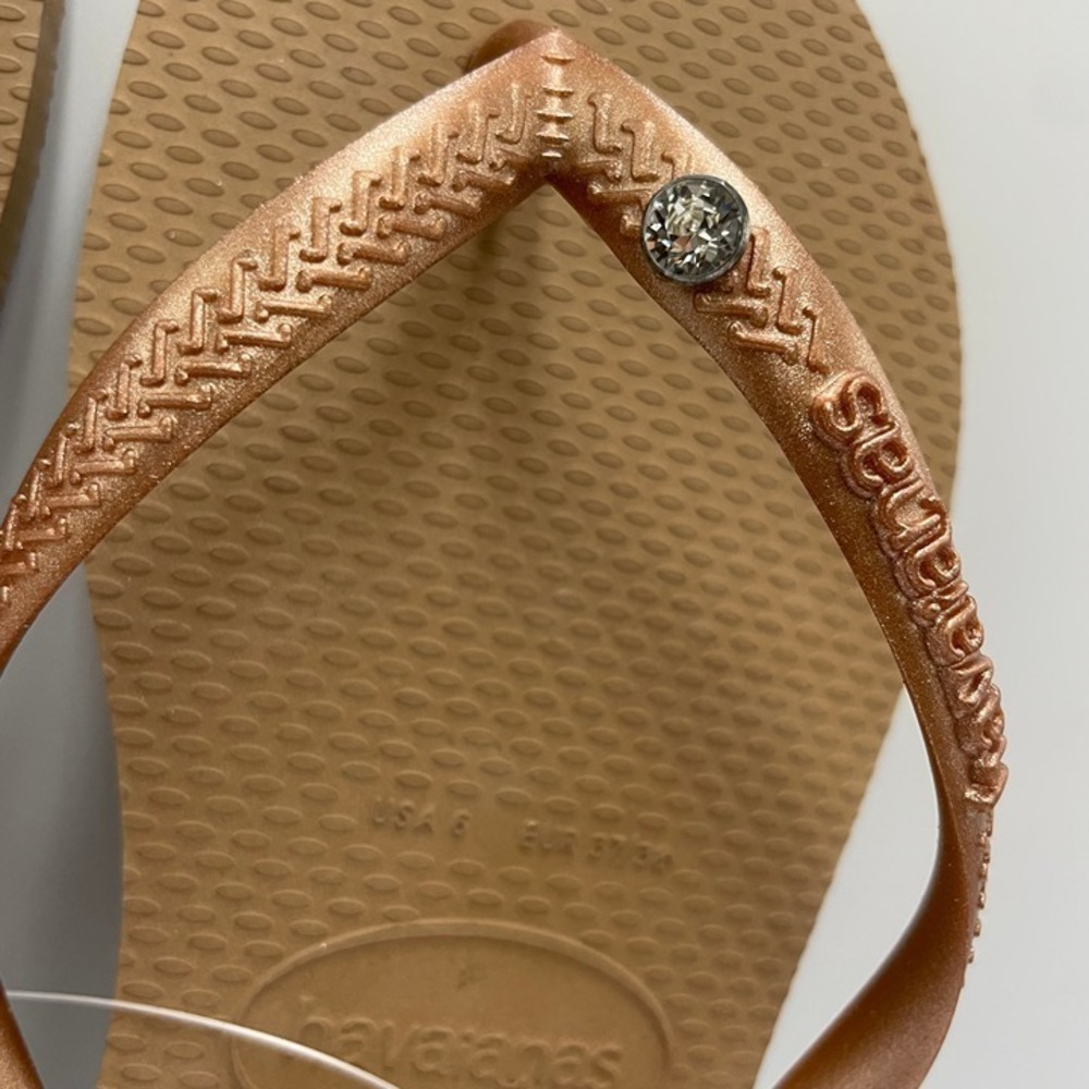 SLCR0007 W's 6 | Swarovski x Havaianas Lumina Crystal flip flops sandals